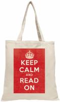 Details for Keep Calm and Read On Tote Bag
